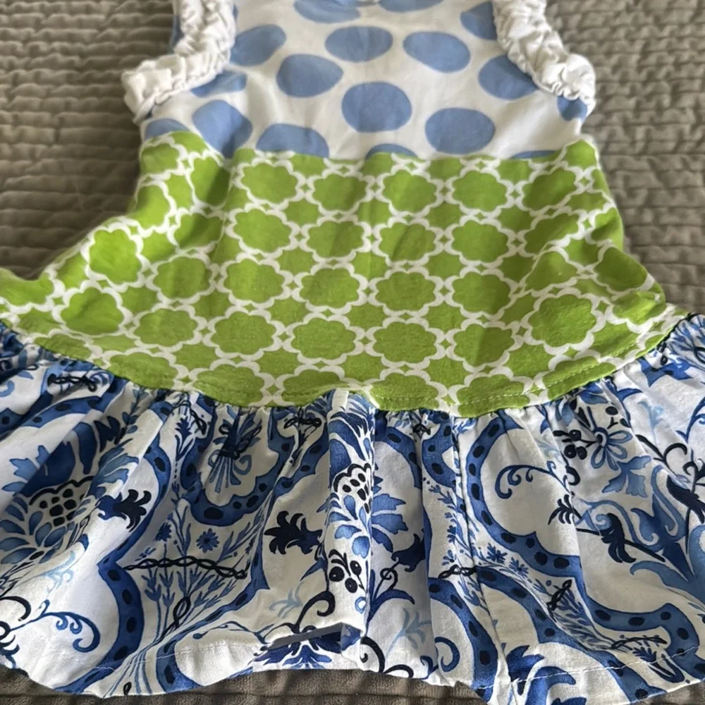 Blue and White Polka Dot Outfit - Picture 5 of 9